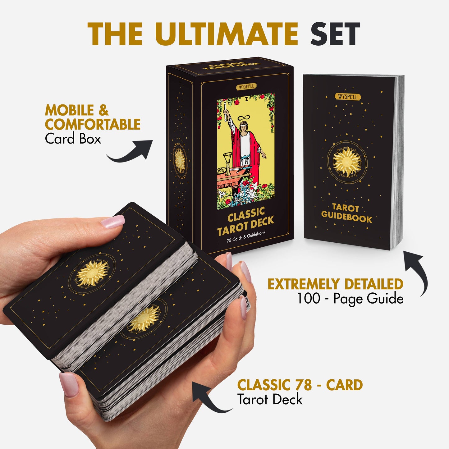 Wyspell Classic Tarot Cards - Dark Edition
