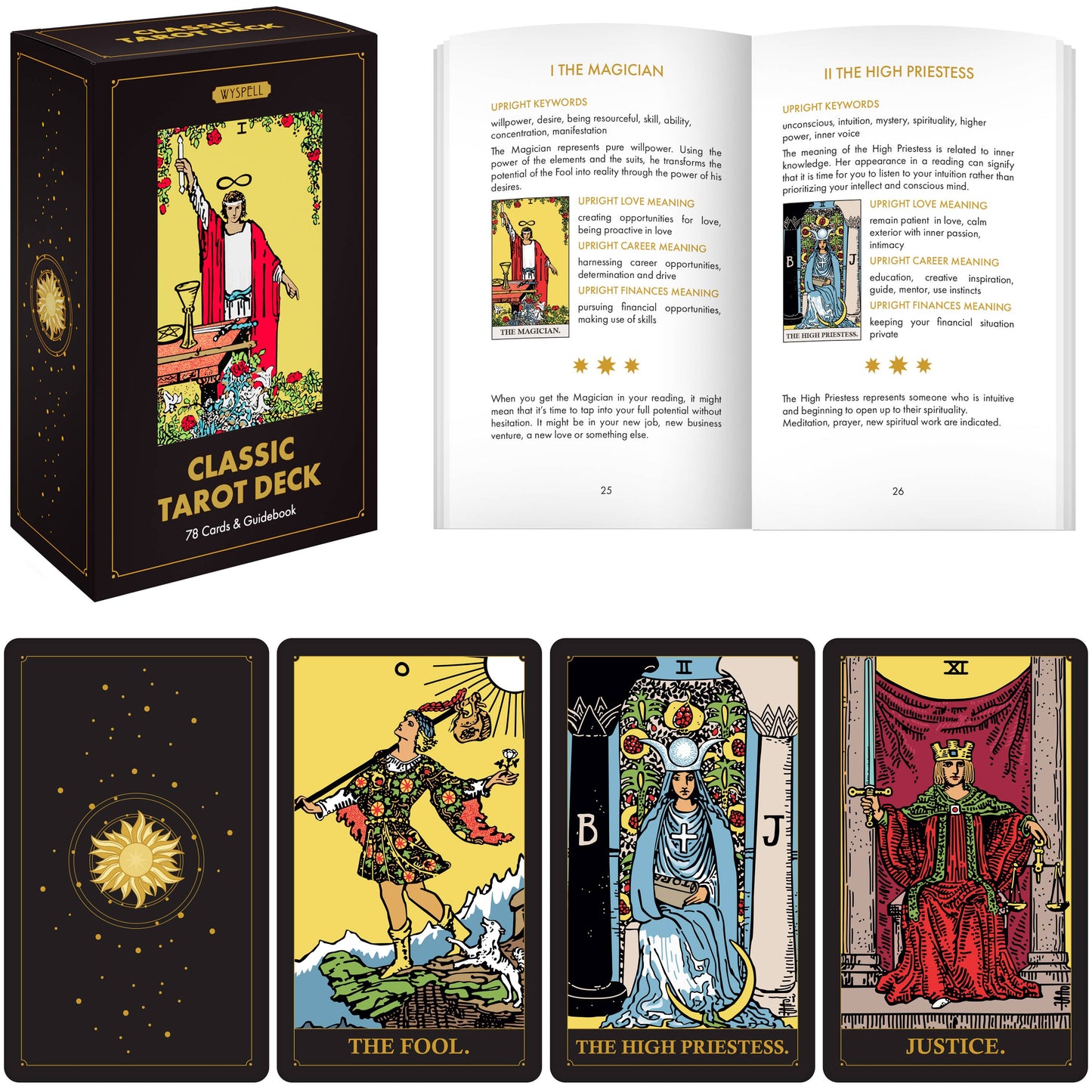 Wyspell Classic Tarot Cards - Dark Edition