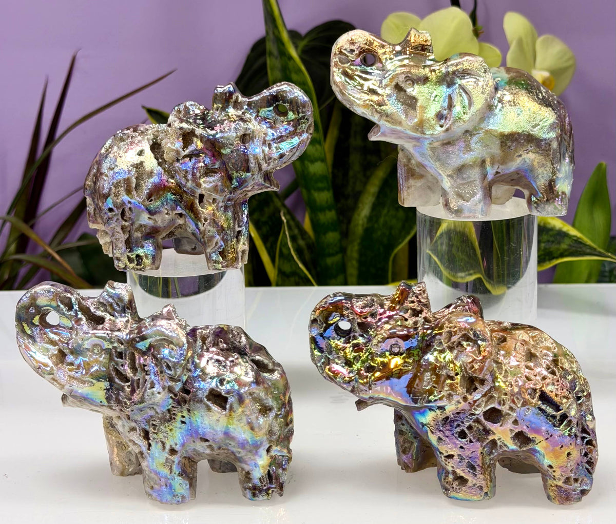 Aura Sphalerite Elephants Healing Energy