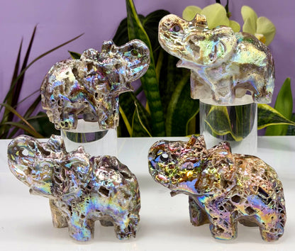 Aura Sphalerite Elephants Healing Energy