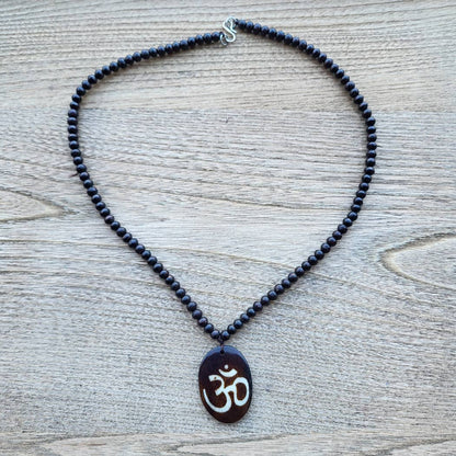 Om Rose Wood Beads