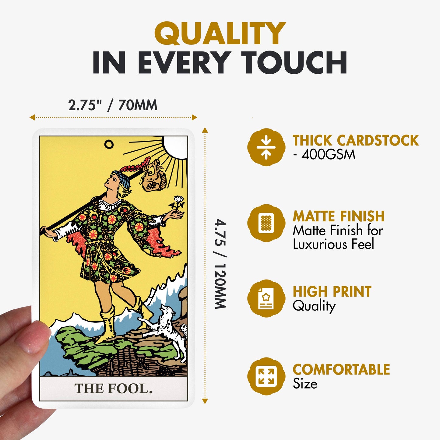 Wyspell Classic Tarot Cards - Light Edition