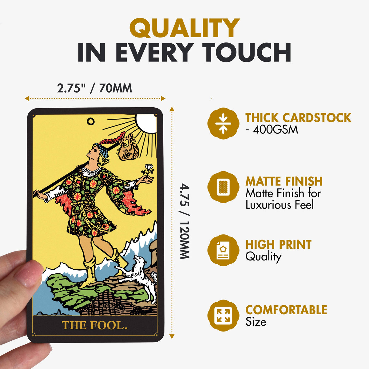 Wyspell Classic Tarot Cards - Dark Edition