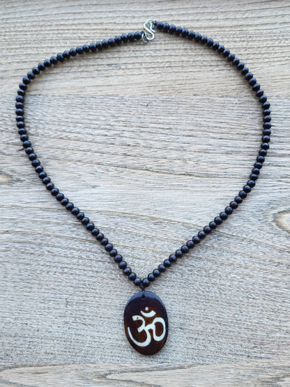Om Rose Wood Beads