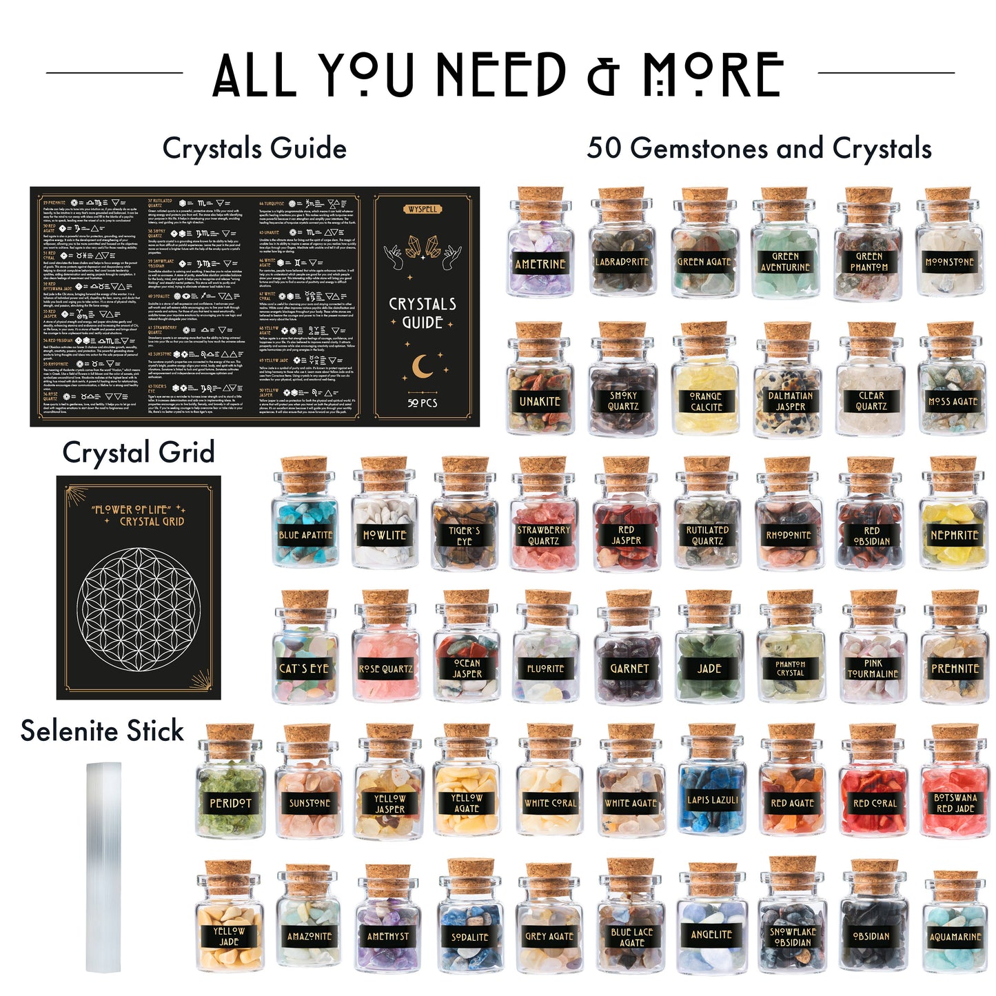 Wyspell Gemstone Kit 50 PCS