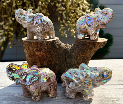 Aura Sphalerite Elephants Healing Energy