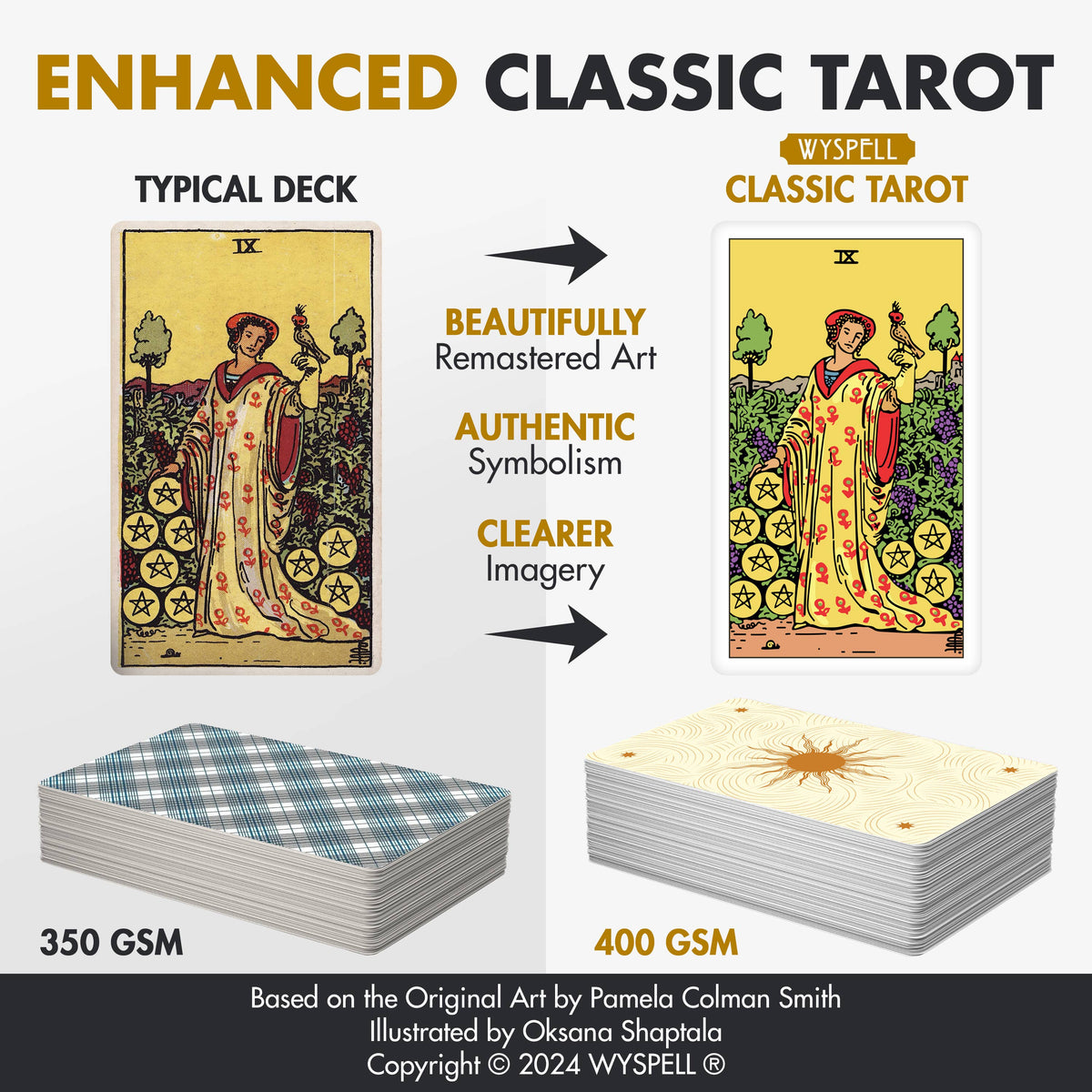 Wyspell Classic Tarot Cards - Light Edition